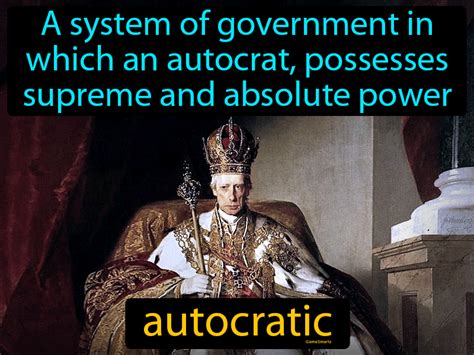 autocrat meaning in english